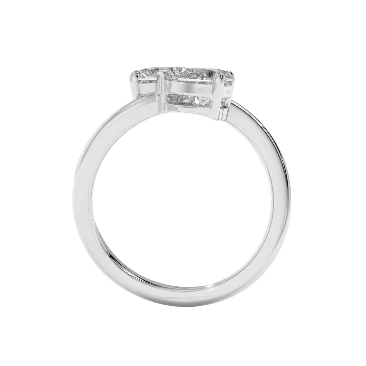 Twin Hearts Diamond Ring Caratlink