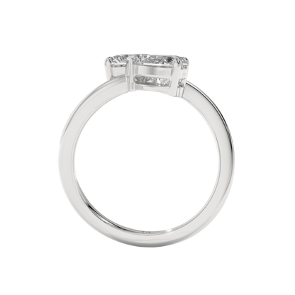 Twin Hearts Diamond Ring Caratlink