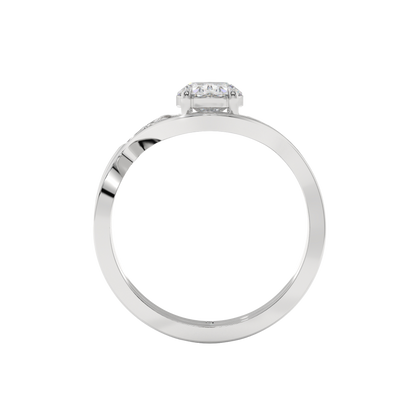 Eternal Wave Oval Diamond Ring Caratlink