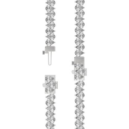 Pear Elegance Diamond  Tennis Bracelet Caratlink