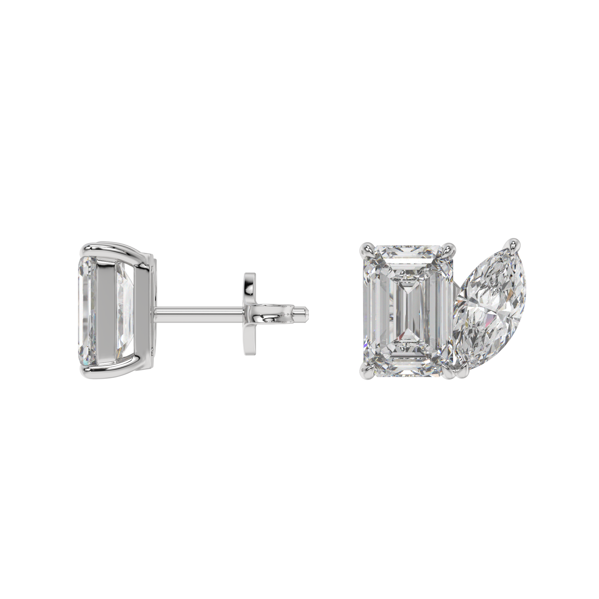 Emerald Marquise Duo Studs CaratLink