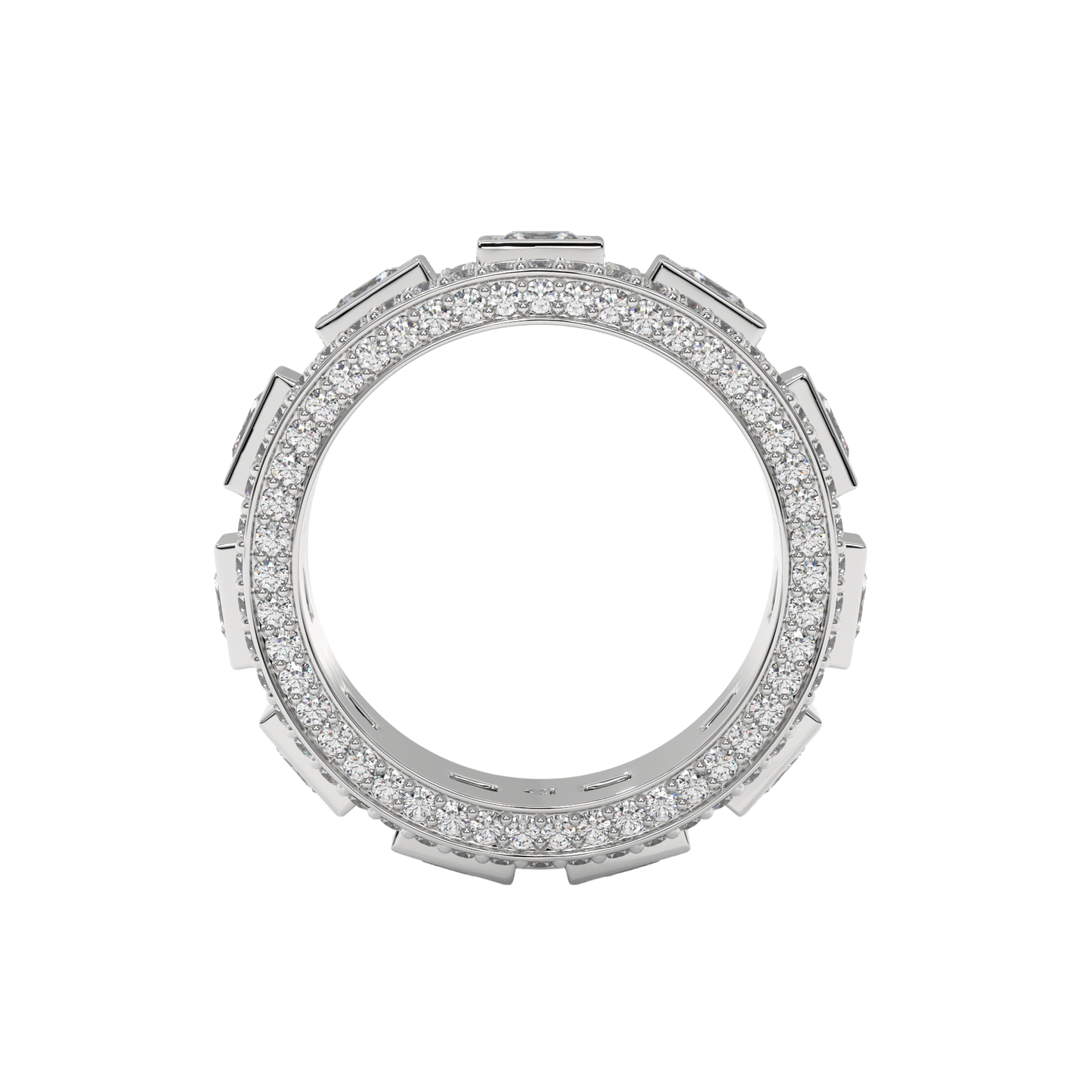 Regal Square Diamond Band