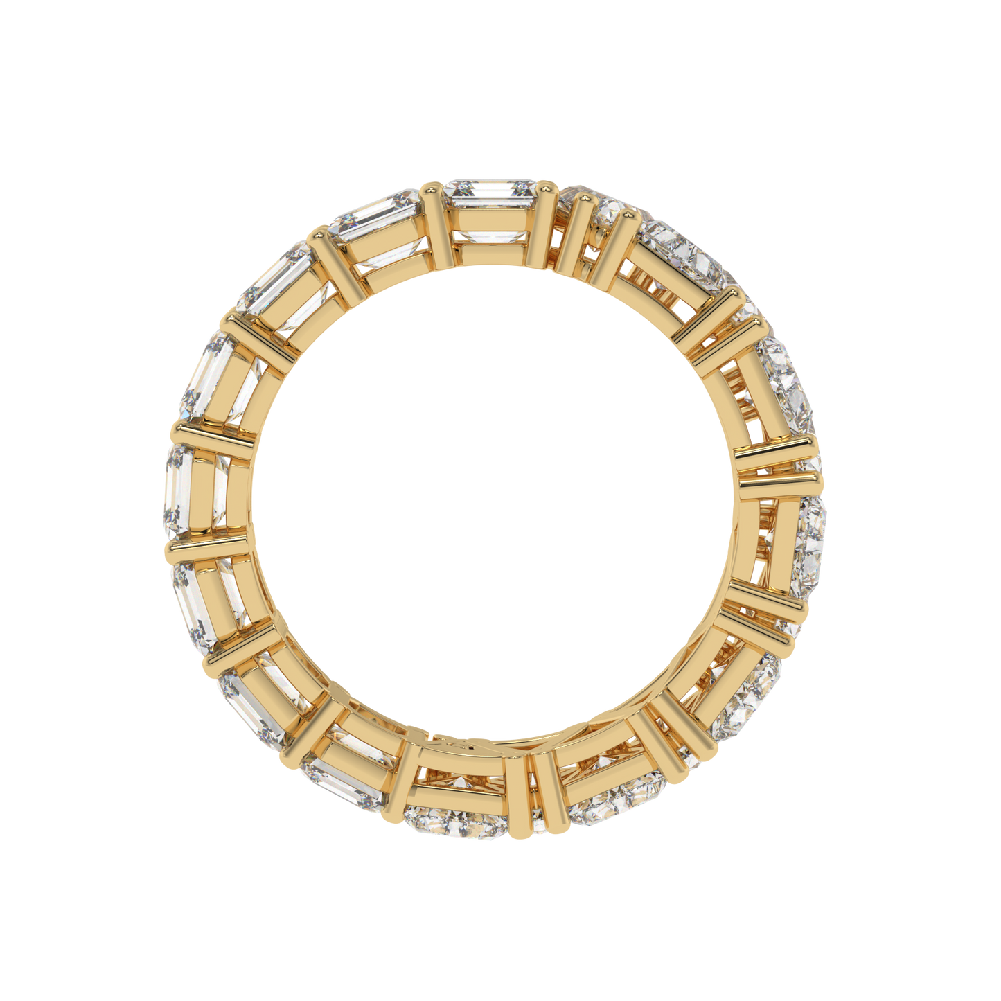 Luxe Asscher-Trillion Eternity Band Caratlink