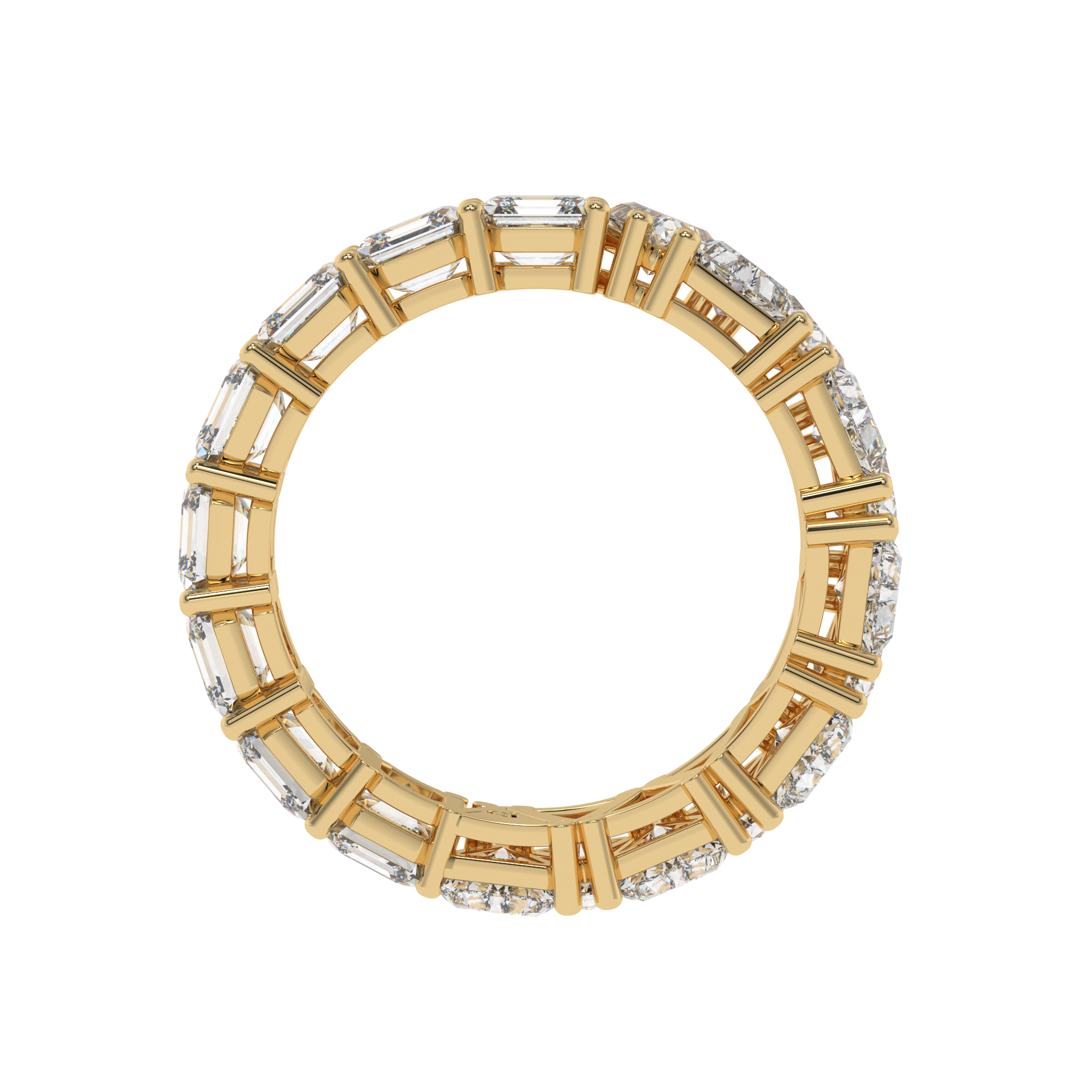Luxe Asscher-Trillion Eternity Band Caratlink