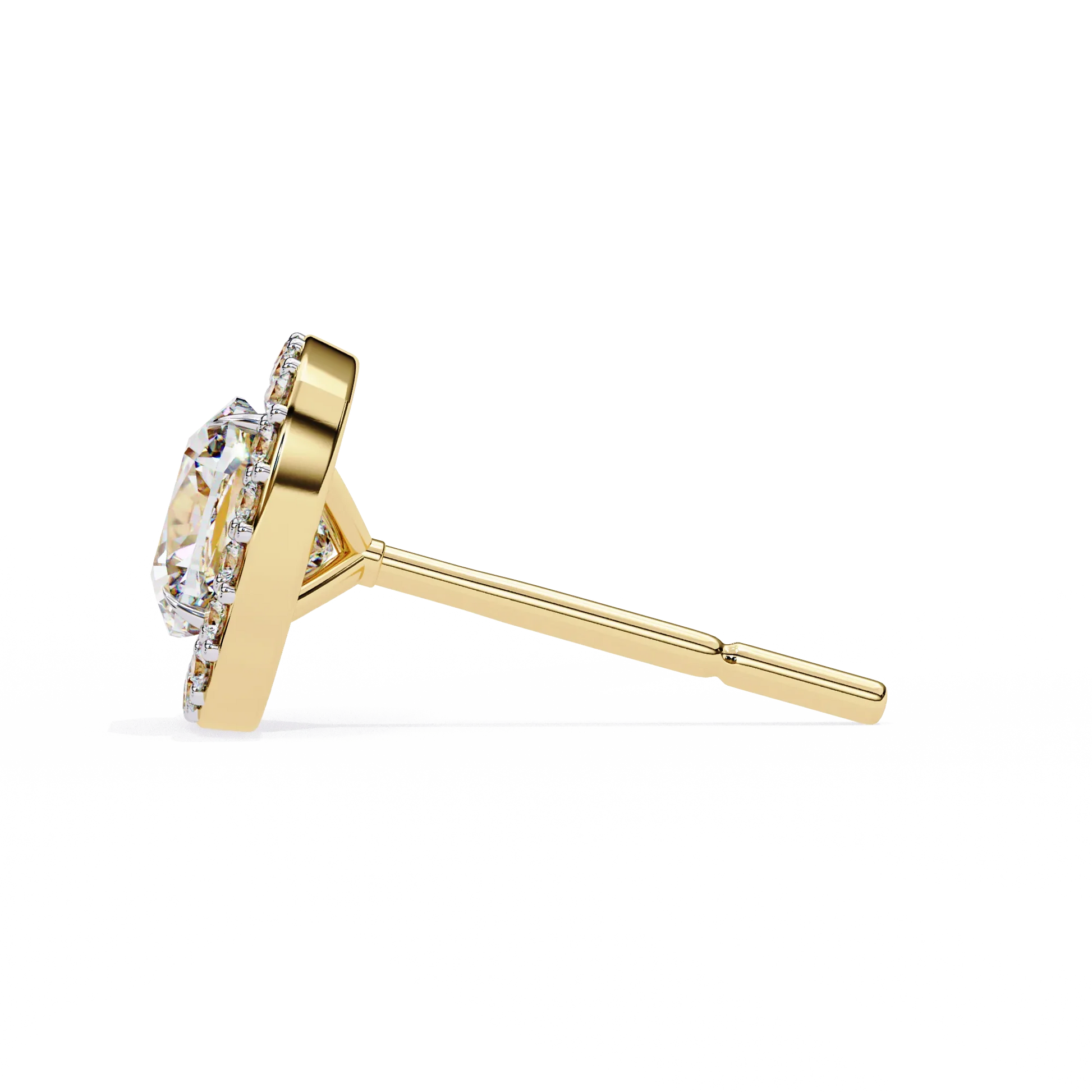 Sparkle Halo Diamond Studs CaratLink