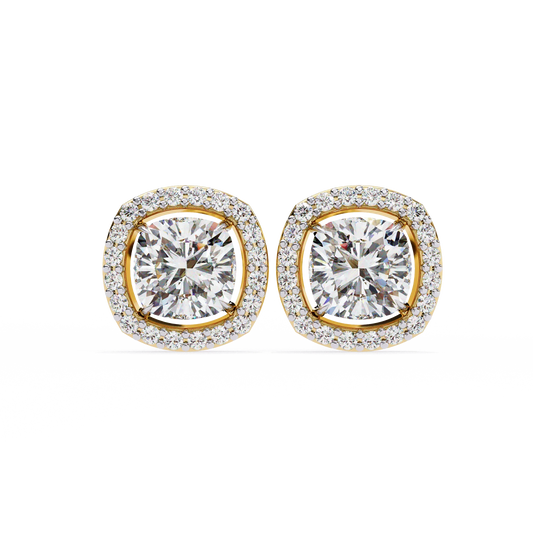Sparkle Halo Diamond Studs