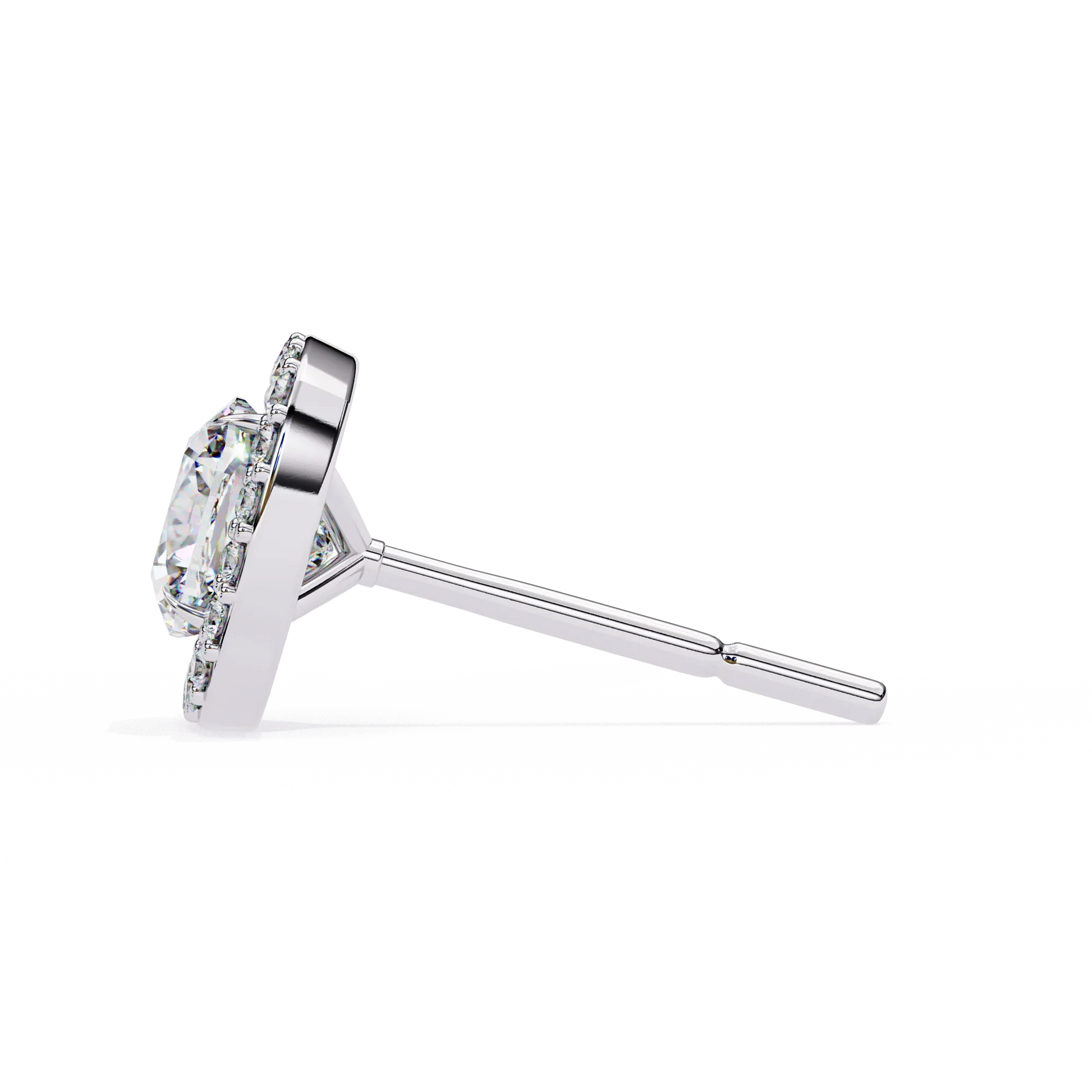 Sparkle Halo Diamond Studs CaratLink