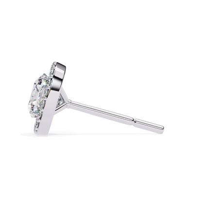 Sparkle Halo Diamond Studs CaratLink