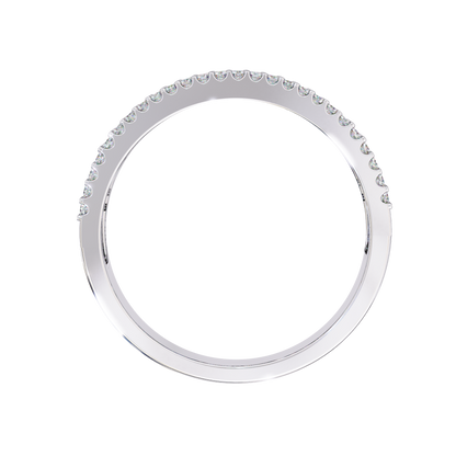 Baguette and Round Diamond Band Carat Link Jewels