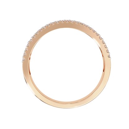 Baguette and Round Diamond Band Carat Link Jewels