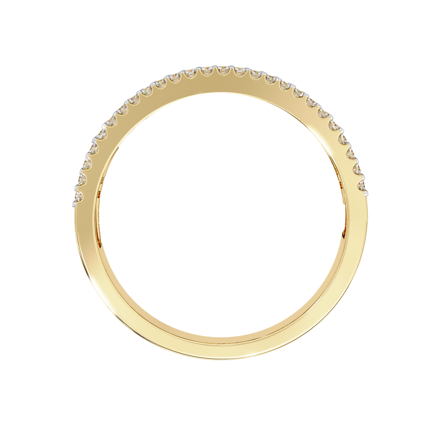 Baguette and Round Diamond Band Carat Link Jewels