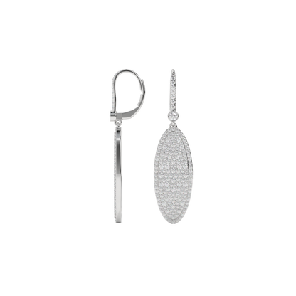 Luminous Oval Drop Earrings Caratlink