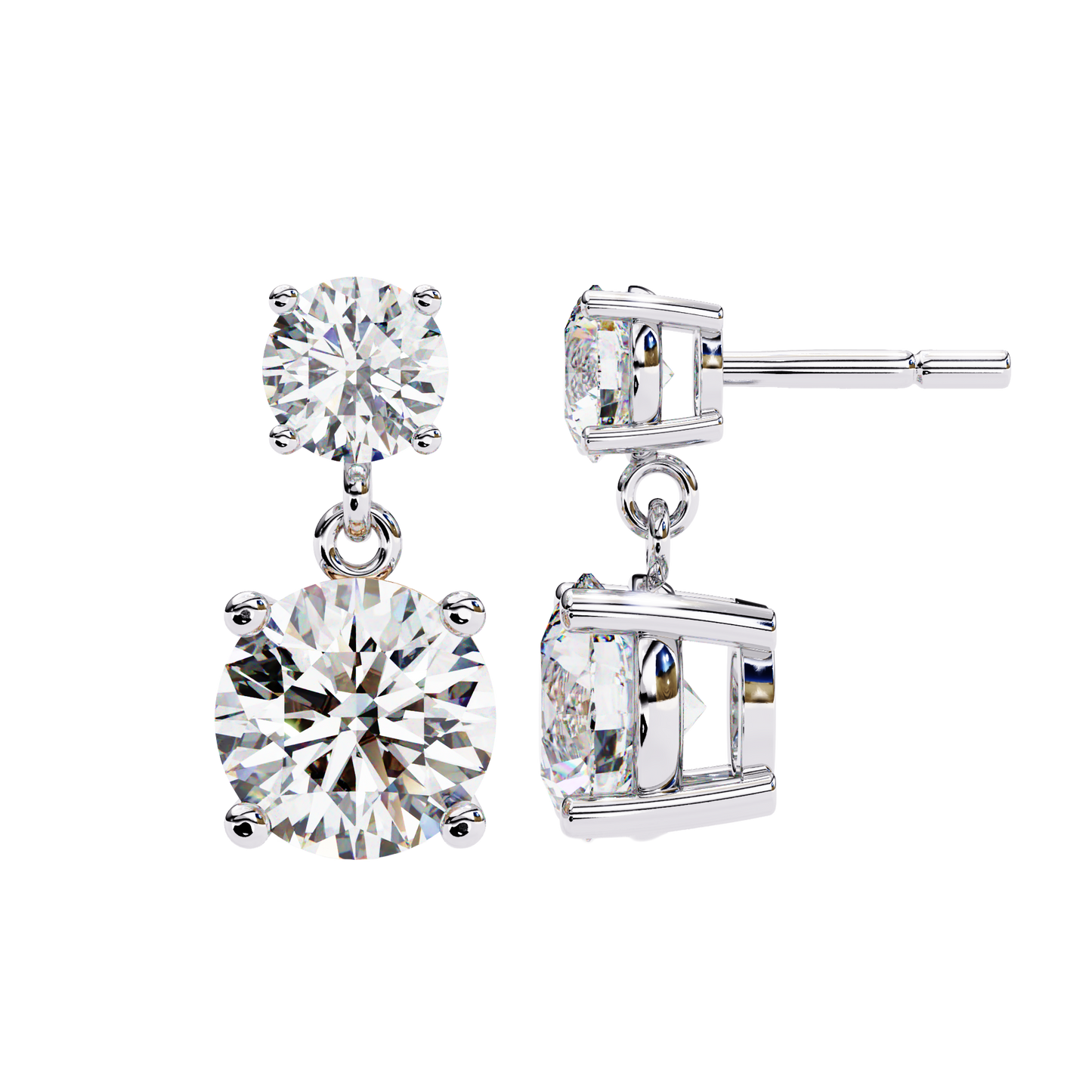 Double Round Drop Diamond CaratLink