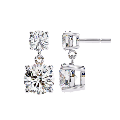 Double Round Drop Diamond CaratLink