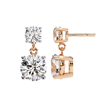 Double Round Drop Diamond CaratLink