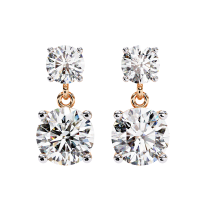 Double Round Drop Diamond CaratLink