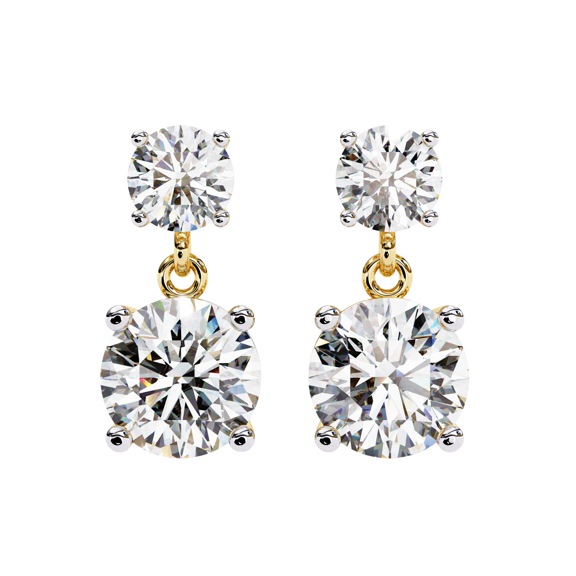 Double Round Drop Diamond CaratLink