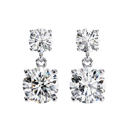 Double Round Drop Diamond CaratLink