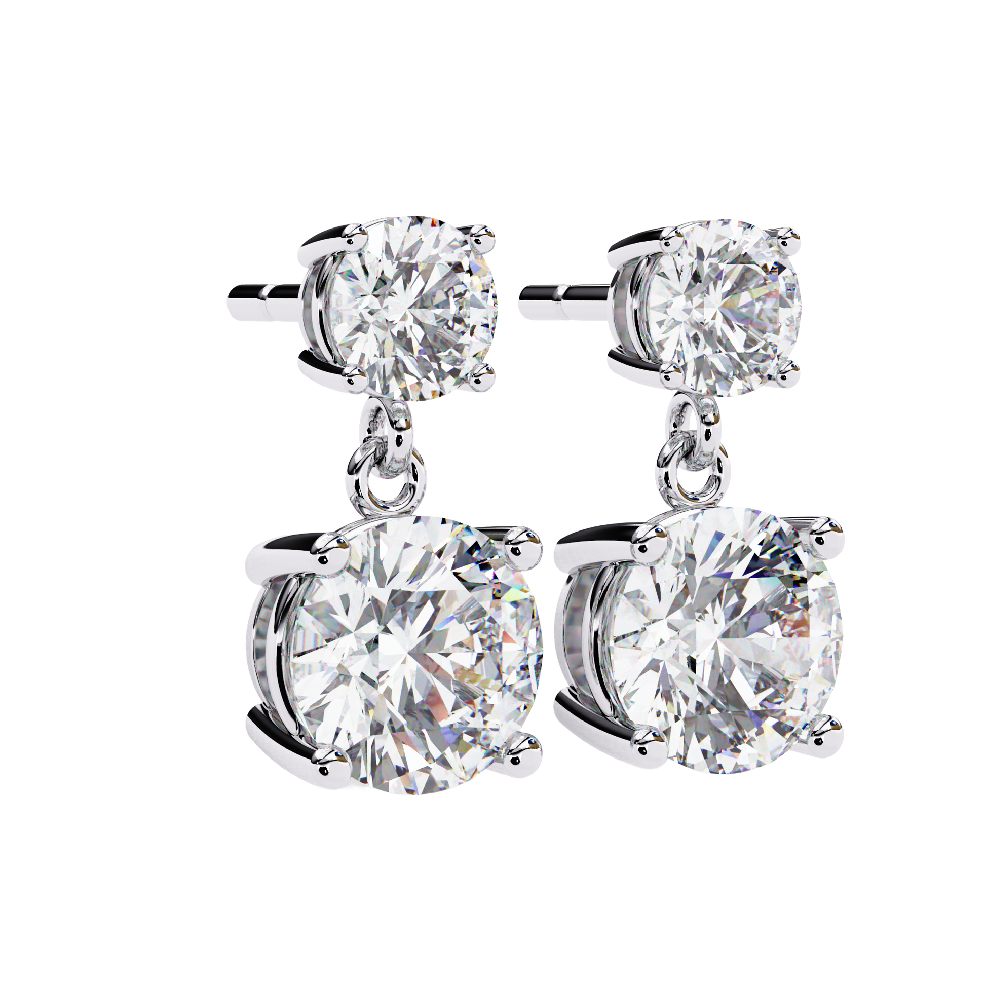 Double Round Drop Diamond CaratLink