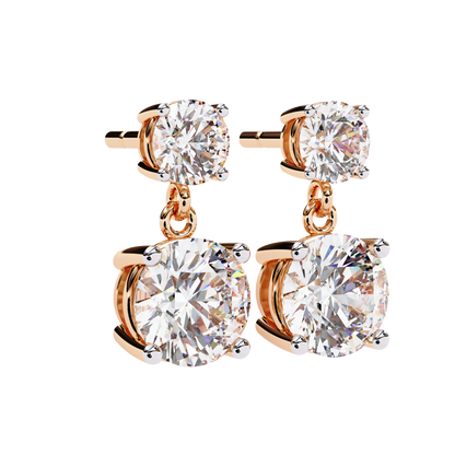 Double Round Drop Diamond CaratLink