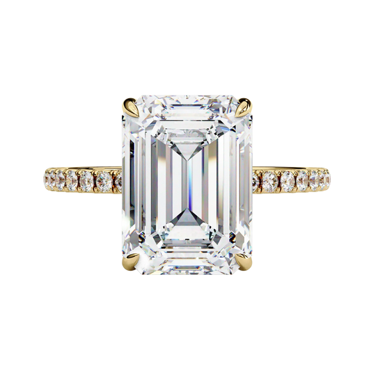 Timeless Spark Emerald Engagement Ring
