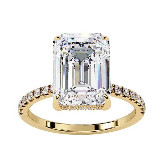 Timeless Spark Emerald Engagement Ring