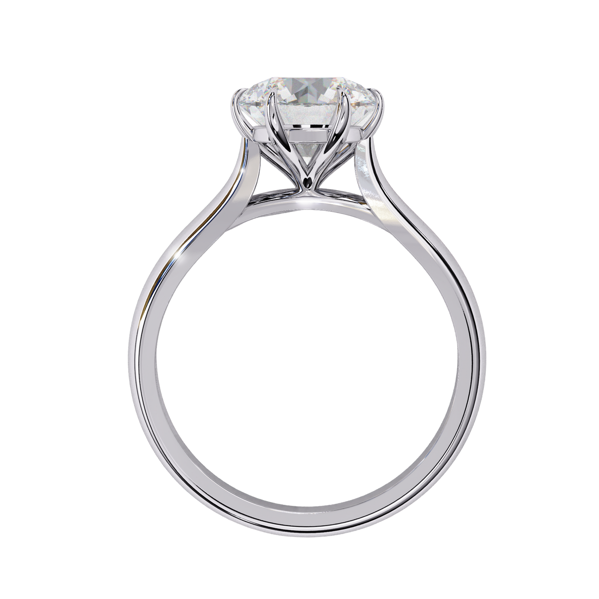 Classic Solitaire Round Diamond Engagement Ring Carat Link Jewels