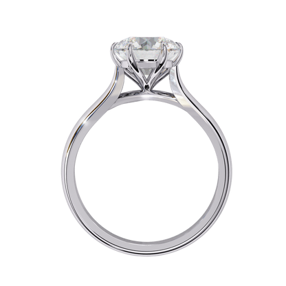 Classic Solitaire Round Diamond Engagement Ring Carat Link Jewels