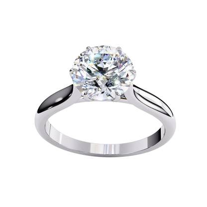 Classic Solitaire Round Diamond Engagement Ring Carat Link Jewels