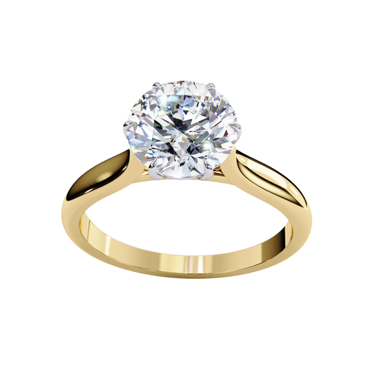 Classic Solitaire Round Diamond Engagement Ring Carat Link Jewels