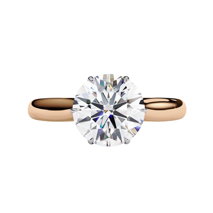Classic Solitaire Round Diamond Engagement Ring Carat Link Jewels
