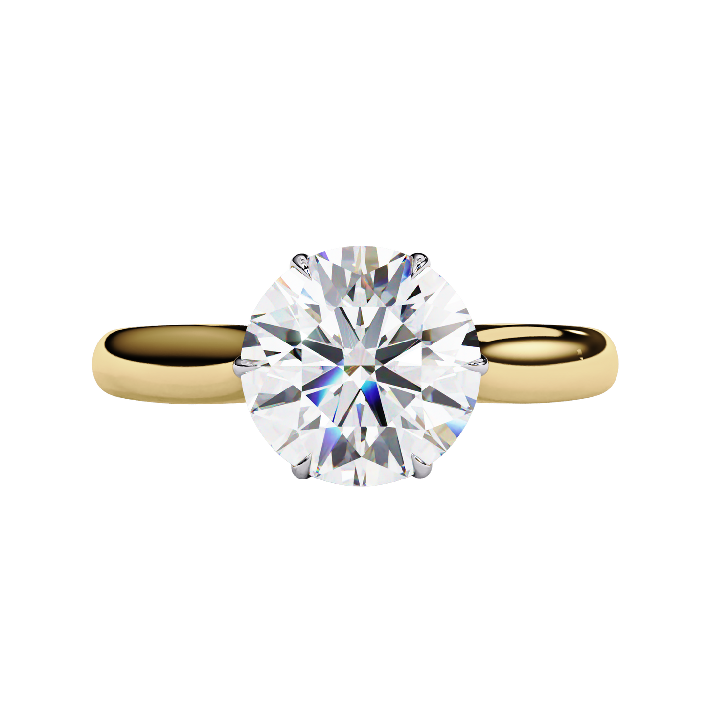 Classic Solitaire Round Diamond Engagement Ring Carat Link Jewels