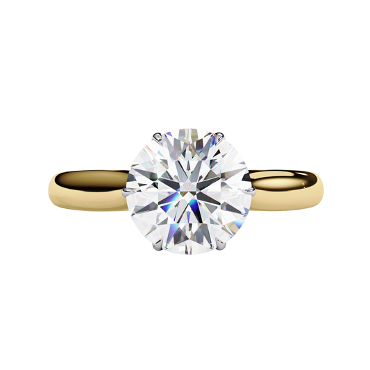 Classic Solitaire Round Diamond Engagement Ring