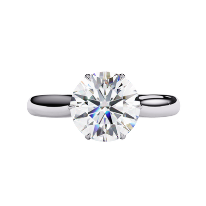 Classic Solitaire Round Diamond Engagement Ring Carat Link Jewels