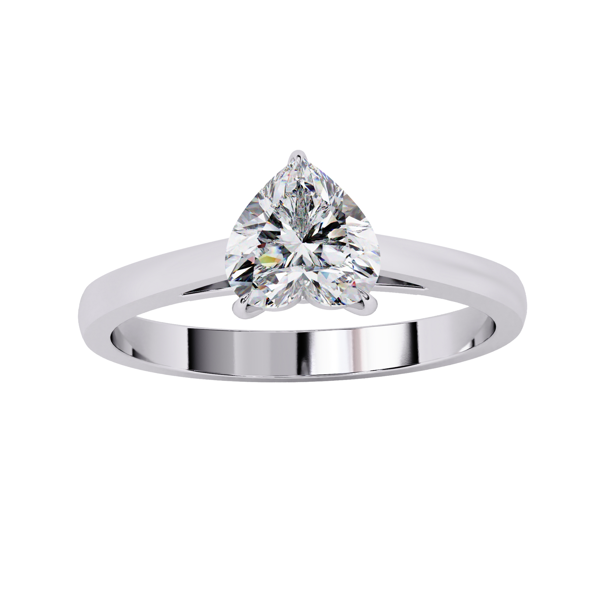 Eternal Heart Solitaire Ring Carat Link Jewels
