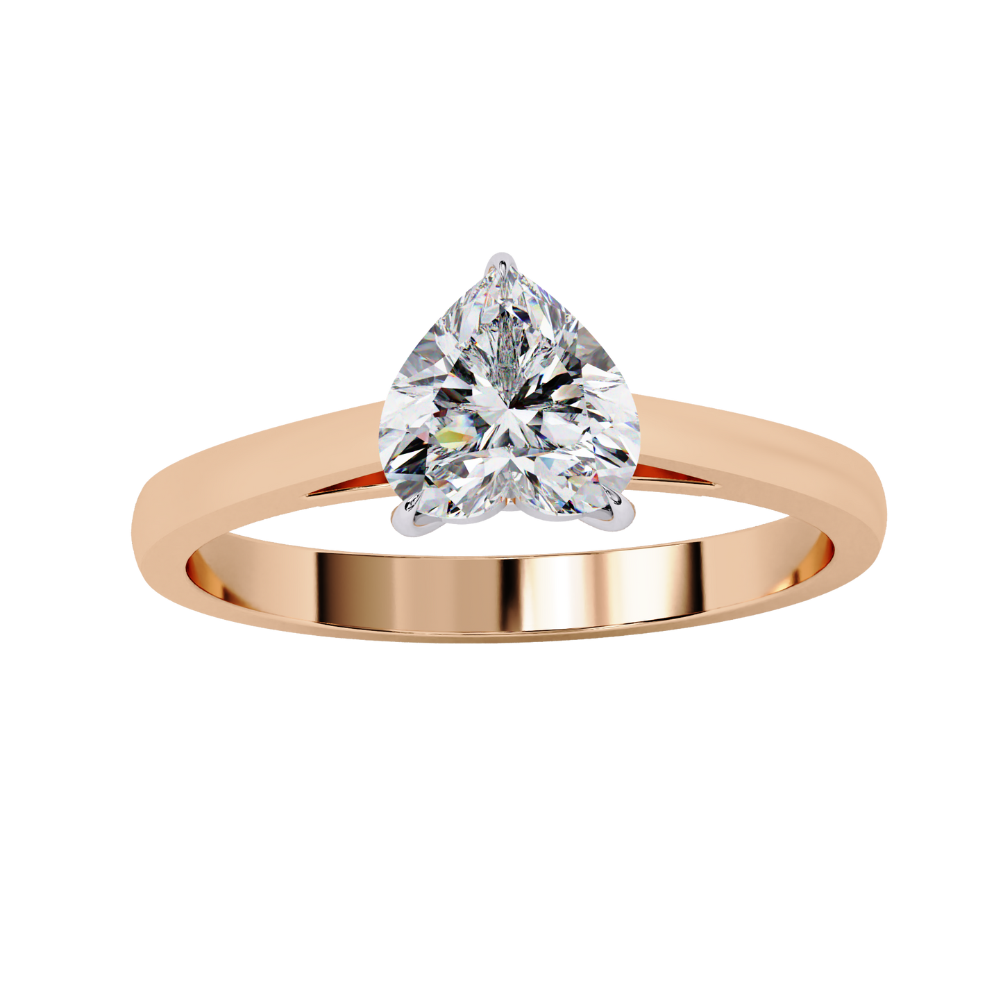 Eternal Heart Solitaire Ring