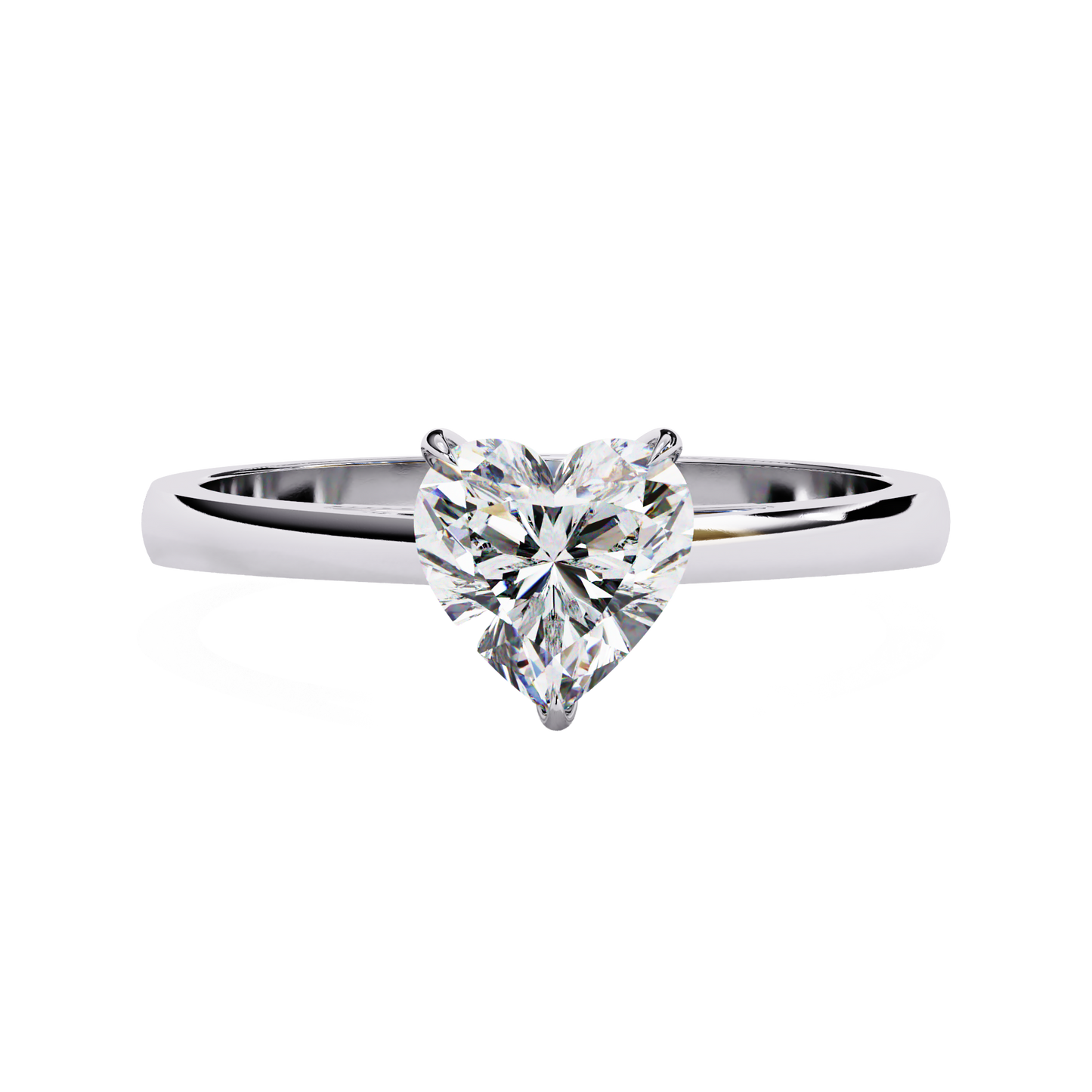 Eternal Heart Solitaire Ring Carat Link Jewels