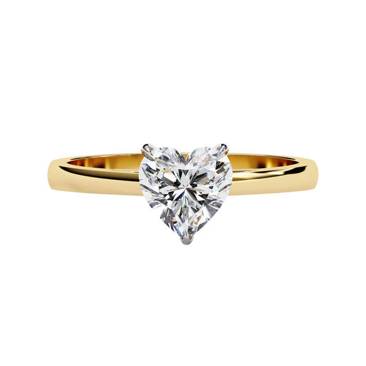 Eternal Heart Solitaire Ring