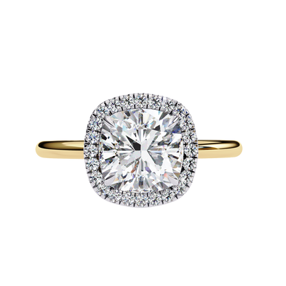 Cushion Halo Diamond Ring