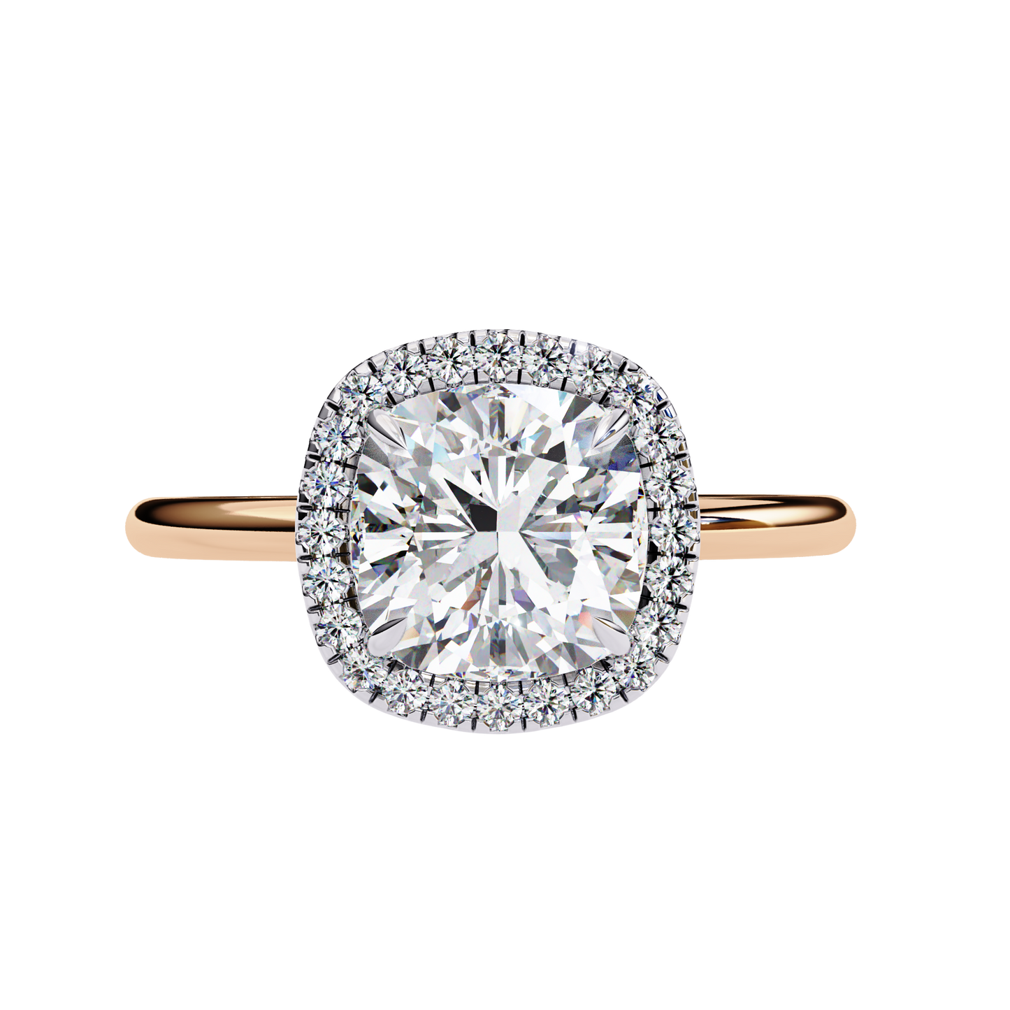 Cushion Halo Diamond Ring