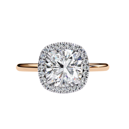 Cushion Halo Diamond Ring