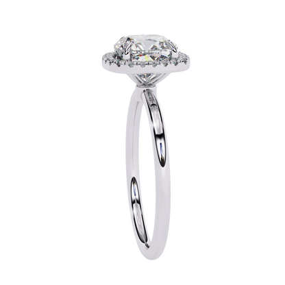 Cushion Halo Diamond Ring
