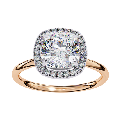 Cushion Halo Diamond Ring