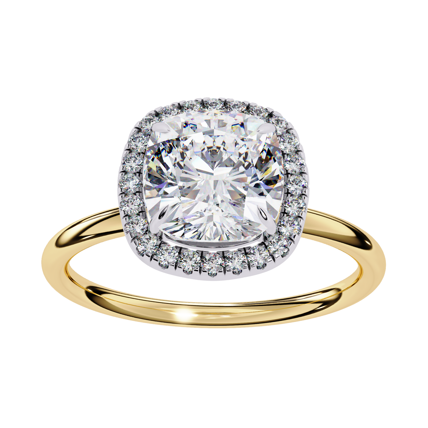 Cushion Halo Diamond Ring