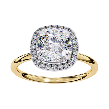 Cushion Halo Diamond Ring