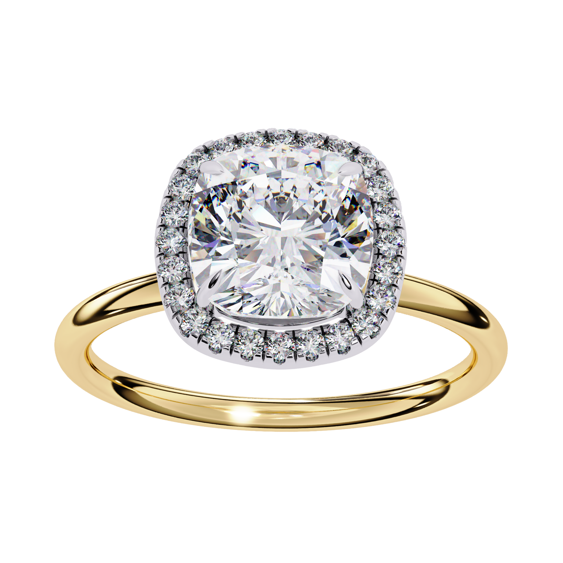 Cushion Halo Diamond Ring Carat Link Jewels