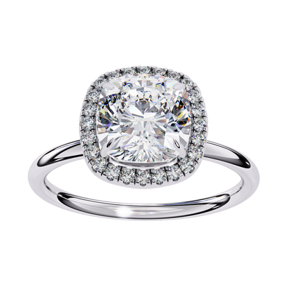 Cushion Halo Diamond Ring