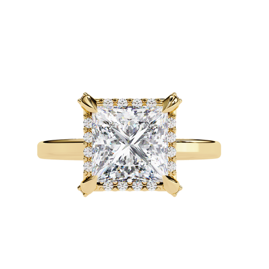 Majestic Radiance Princess-Cut Ring