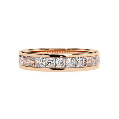 Princess Cut Diamond Channel Band Carat Link Jewels