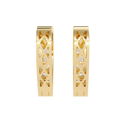 Sparkling Diamond Heart Hoop Earrings Carat Link Jewels